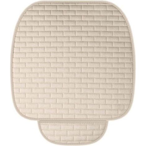 Cuscino per sedile auto, cuscino universale per sedile auto, cuscini morbidi per sedili anteriori, cuscino antiscivolo per sedile auto, coprisedile antigraffio (5251CM, bianco) (1/4)