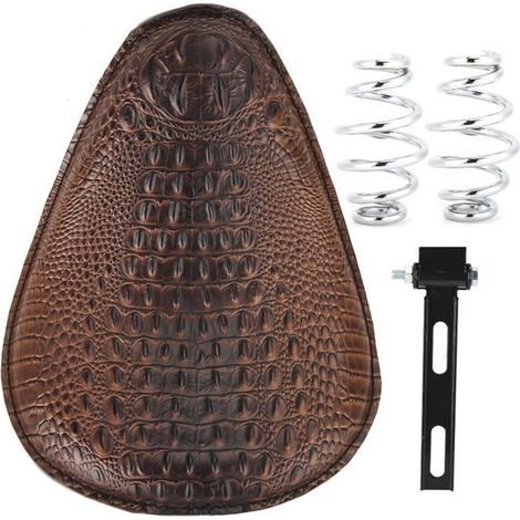 JUZ selle de moto Coussin d'assise de siège solo rétro de moto avec support de montage à ressorts pour Honda 7544796123183 (1/4)