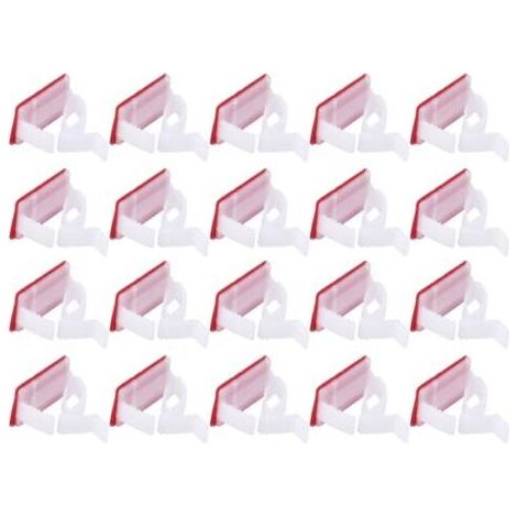 100pièces Clip Câbles Auto-adhésif Ajustable pour Bureau Maison PC Tv Blanc Serrage Rangement de Fils Électriques et Données - (1/5)