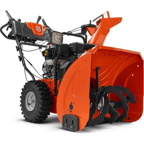 Husqvarna – Souffleuse à neige professionnelle 68 cm – Moteur 254 cc 8.5 Hp – Système à deux étages – Démarrage électrique – Phares LED