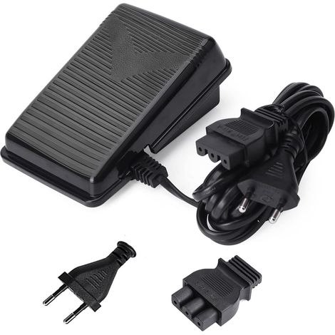 Pedal para máquina de coser, enchufe europeo, pedal universal con cable de alimentación.
