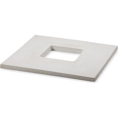 Aspirador Estático Cuadrado para Chimenea - Tiro Óptimo Sin Retorno de Humos - 80 × 80 × 5 cm - Palet - Blanco