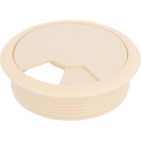 Kabeldurchführung ø 60mm Kabelöffnung Kabeldurchlass Kunststoff Kabeldose creme (1/3)