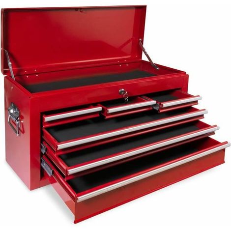 Cassetta attrezzi Defpro 6 cassetti metallo rosso 736x600 mm (1/3)