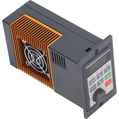 Variateur de fréquence 0,4 kW, entrée 220 V monophasé, sortie triphasé 220 V, contrôleur moteur VFD pour usage industriel (1/5)
