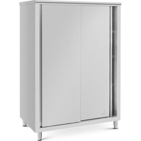 Armoire en inox pour la cuisine 120 x 70 x 180 cm Armoire haute professionnelle (1/5)