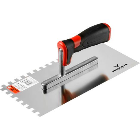 Truelle en acier inoxydable, dentée, manche bi-matière, 270 x 130 mm (8 x 8 mm), Vorstahl (1/3)