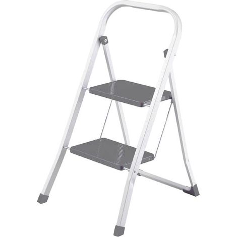 Escalera metálica de 2 peldaños
