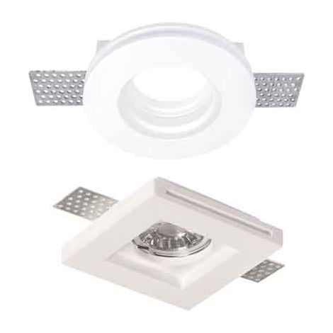 ENCASSONABLE POUR SPOT EN PLÂTRE AVEC FILET Mod. Carré -