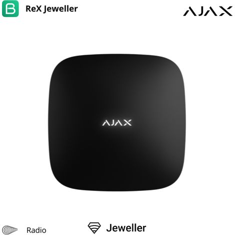 Ajax ReX B – Ripetitore radio wireless 868 MHz Jeweller per sistema Ajax (nero) - 38206