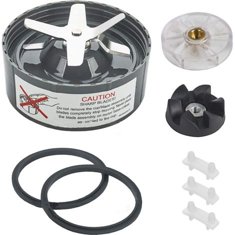 Applicable Lame d'extraction de rechange pour accessoires Nutribullet NUTRI 600 W 900 W avec joints en caoutchouc de silicone joint torique roue de transmission tampon anti-vibration (1/5)