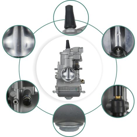 PWK 38S motorcycle carburetor, suitable for KTM250, KX125, YZ250 and carburetors.--DTEKGAZ