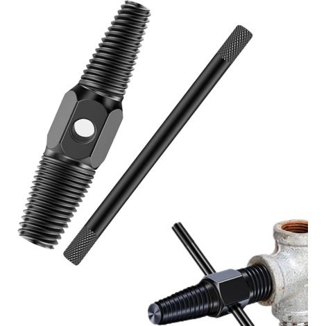 Double broken head hose extractor valve screw extractor hose cleaning fittings hose screw bolt extractor for 1/2 inch 3/4 inch hoses valve tap (1/5)