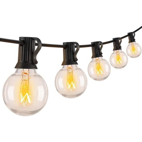 – guirlande lumineuse d'extérieur 25 + 2 LED G40, étanche, 28 pieds, pour jardin, Patio, mariage, noël (1/5)