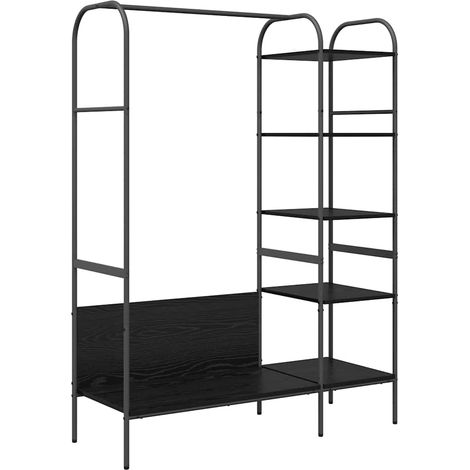 Porte-vêtements Noir 120 x 44 x 160 cm Bois d'ingénierie CFW166606 (1/5)