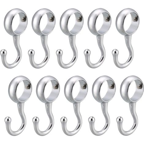 Barre tubulaire de 25 mm de diamètre pour armoire, cintre pour sacs à main, vêtements et manteaux (lot de 10) (1/3)