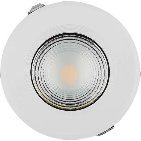 Foco LED empotrable redondo V-TAC COB LED 40W 120LM/W Blanco Natural