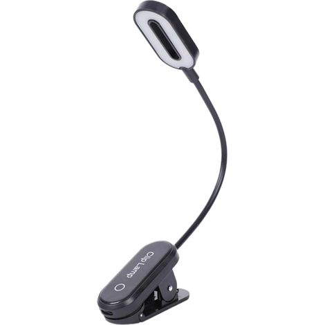 Lampe lecture à pince 3 températures de couleur et luminosité (1/5)