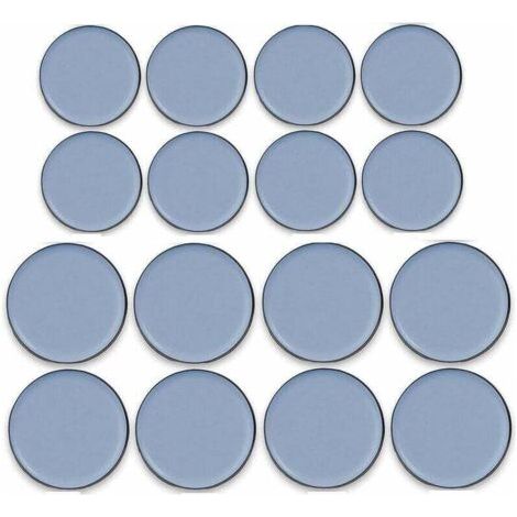 16 Pièces Patins de meubles en Téflon adhésif Glisseur en Teflon Patins en Téflon pour Meubles Patins Autocollants en Téflon, 25MM X 25MM, 30MM X 30MM (1/4)