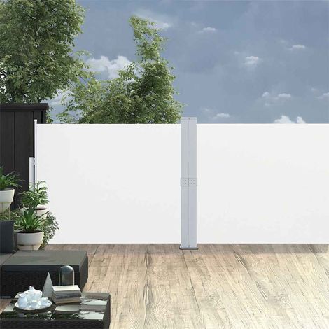 Tenda da Sole Tenda Laterale Retrattile per Patio 140x1200 cm Crema (1/3)