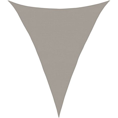 Voile d'ombrage,Voile de parasol,Toile d'ombrage 160 g/m² triangulaire gris clair 4x5x5 m PEHD CFW69560 (1/5)