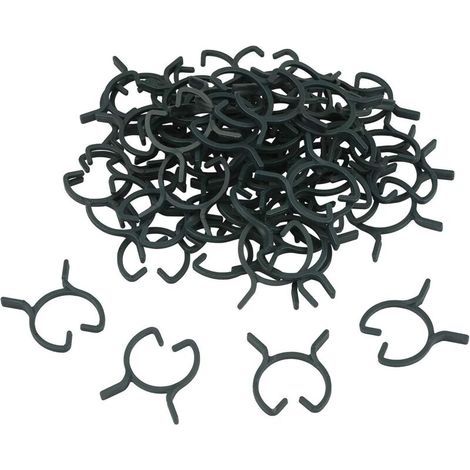 100 tuteurs en plastique pour plantes grimpantes et arbres fruitiers (1/4)