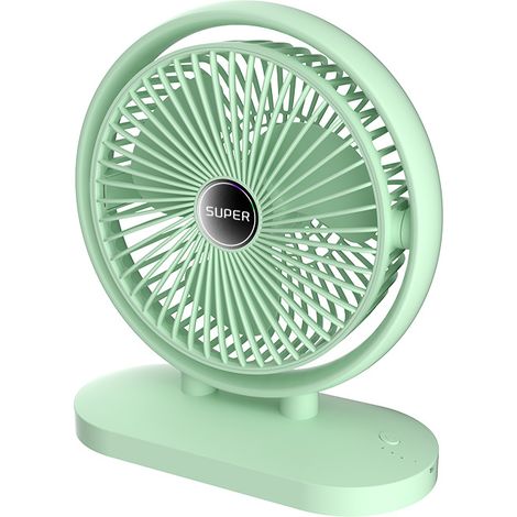 Ventilateur de Bureau à Pince Rechargeable USB, Grande Puissance, Mural ou sur Table, Silencieux et Portable pour Étudiants, Maison et Bureau