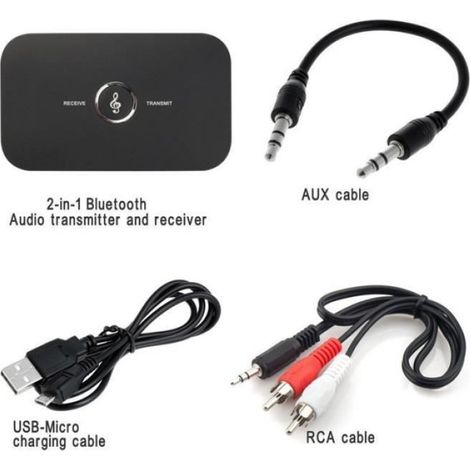 Bluetooth Émetteur Récepteur Musou Bluetooth 4.0 Transmitter / Receiver Adaptateur Audio Bluetooth Sans fil 2-en-1 TV, MP3 / MP (1/4)
