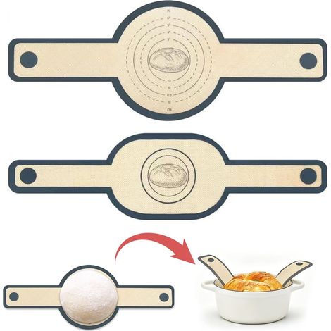 Set of 2 Reusable Non-Stick Baking Mats 58 x 22 cm (1/5)
