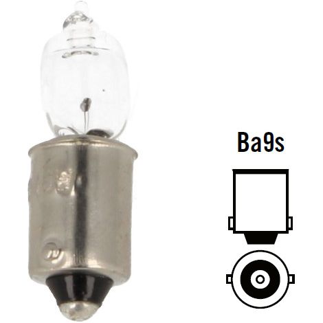 Coppia lampade alogene H10W BA9s 12V 10W a piedi diritti per luce interna auto (1/3)