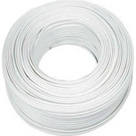 Cavo elettrico piatto 3x1,00 mm 100 m bianco