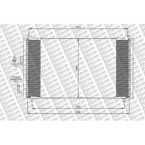 Condenseur de climatisation compatible Peugeot 406 Berline 6453JA