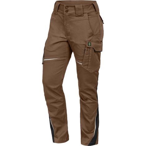Triuso Leibwächter Damen Bundhose ohne Knietaschen Flex-Line FLXDHO29 Gr. 38 haselnuss/schwarz (1/5)