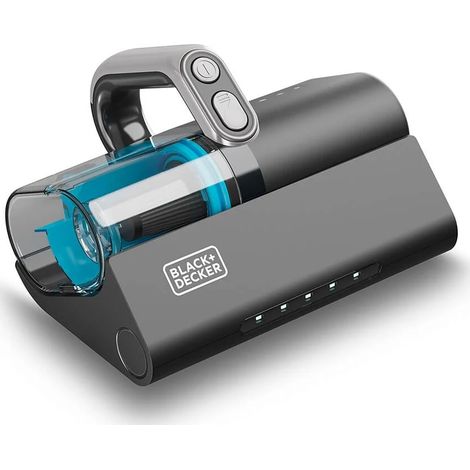 Black+Decker - Aspirateur à main de Acariens 400W 12Kpa Aspiration Lumière UV 253.7nm Antibactérienne Brosse motorisée Double Cyclone + Filtration HEPA Vibration 12,000rpm Affichage LED. Polyval (1/5)