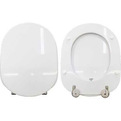 Copriwater Connect Ideal Standard legno rivestito in resina poliestere bianco (1/4)