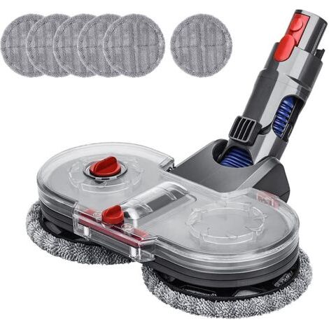Accessoire de nettoyage et d'aspiration pour aspirateur balai Dyson V7 V8 V10 V11 V15, avec réservoir d'eau amovible (gris), 1 pièce (1/4)