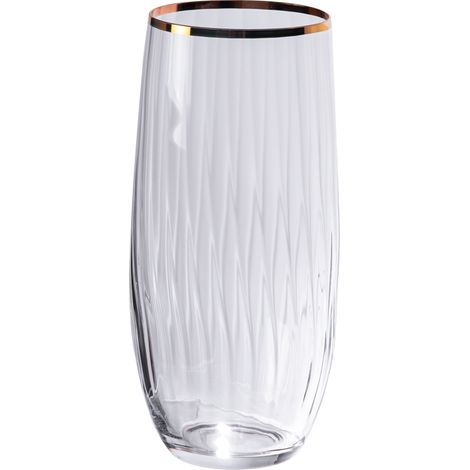 Table Passion - Boite de 6 gobelets hauts filet or 35 cl