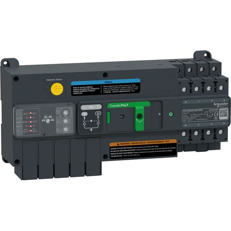 TA10 SCHNEIDER 100A 400VAC Interrupteur rotatif automatique à 4 pôles.