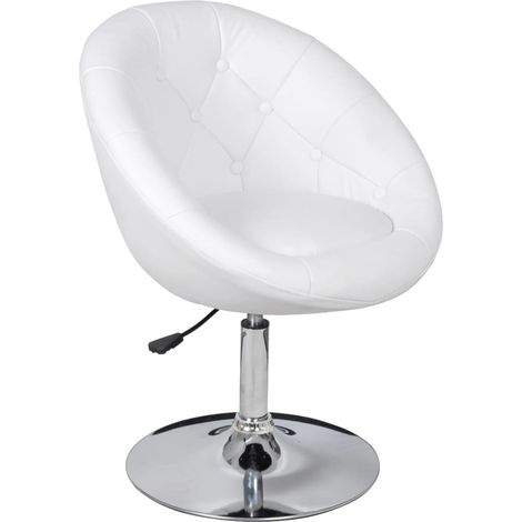 Fauteuil blanc Similicuir Kapole (1/5)