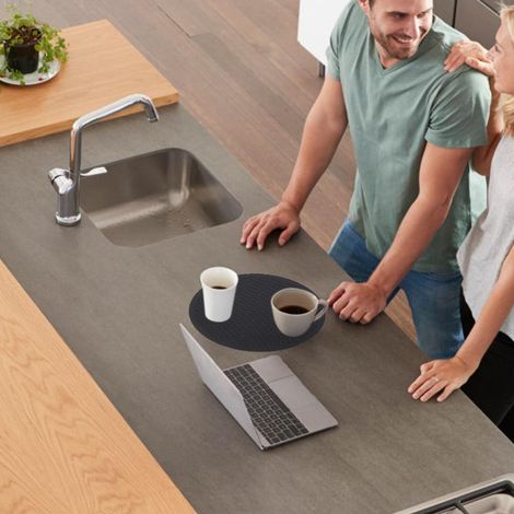 Dessous de plat en silicone, manique, dessous de plat multifonctions, dessous de verre en silicone résistant à la chaleur, tapis isolant pour tasse, coussin isolant (1/5)