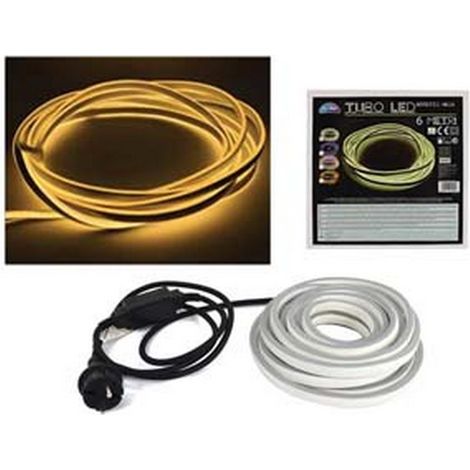 Tubo Neon Tapelight per uso interno ed esterno - mt 6 - 120 led/mt - Colore: Bianco Caldo