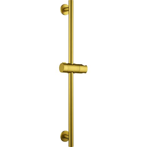Barra soporte mango ducha desliz. redonda Adur oro cepillado [ IMEX® ]