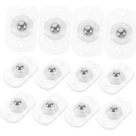 roulettes auto adhésives en acier inoxydable rotation à 360