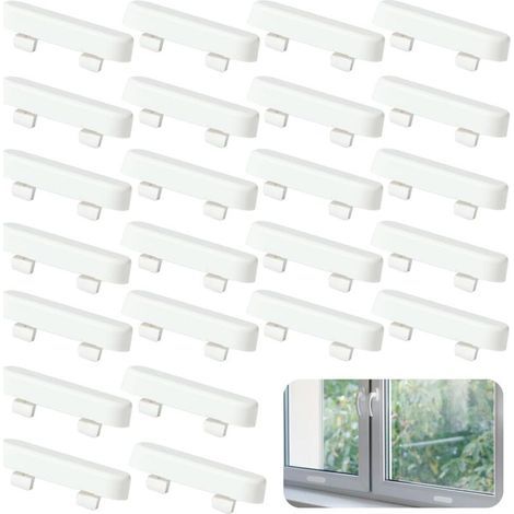 40 pièces Couvercles de Trous D'évacuation, Capuchons pour Fentes de Fenêtres, Busette de Drainage pour Cadre de Fenêtres (1/5)