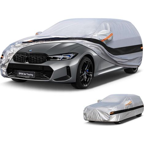 Autoabdeckung 10 Schichten 100% Wasserdicht für BMW 3er Touring G21 F31 E91 (2005-2025) (1/5)