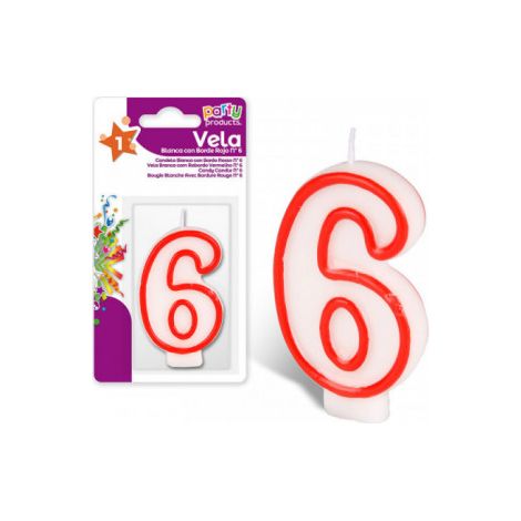 Vela N° 6 Mejores Productos Fiesta