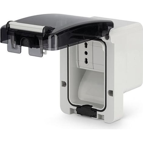 2p t 16a toma de pared de dos vías con tapa scame 137.6503