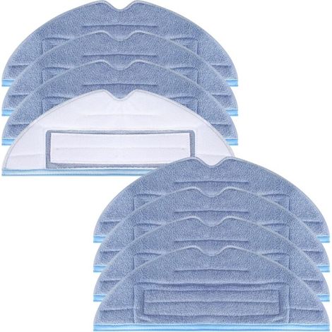 8 pièces Rechange pour serpillière pour Roborock S8/S7/S7 MaxV Ultra/S7 MaxV Plus/S7 MaxV/S7 Max Ultra/S7 Pro Ultra/T7, en Microfibre Douce, lavables et réutilisables