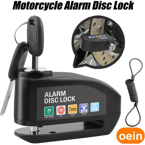 Antivol de vélo avec alarme 110 dB, antivol de frein à disque et fonction antivol (1/5)