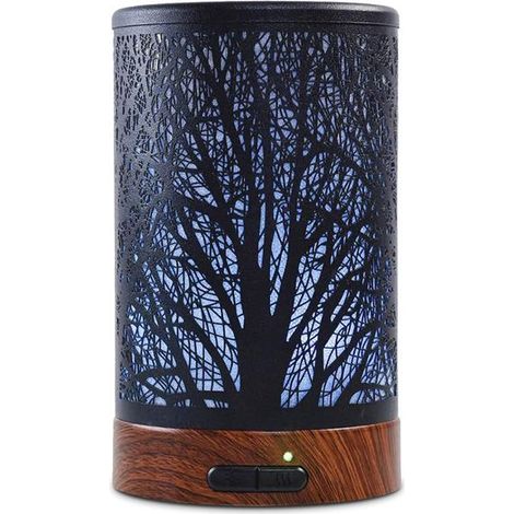 Diffuseur d'Huiles Essentielles Ultrasonique 150ML en Métal Arbre pour Chambre Salon Spa Yoga (1/5)